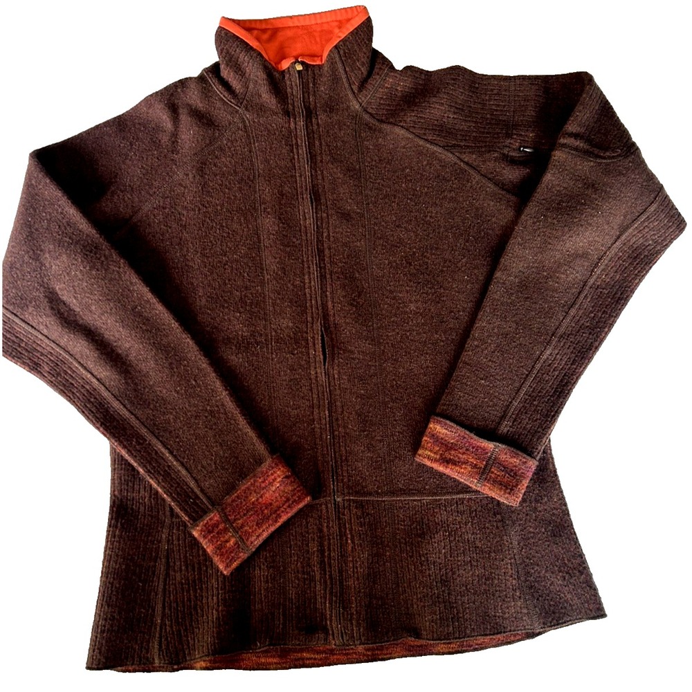 Mountain Hardwear Wool Blend Brown Gorpcore Outdoor Hiking Jacket Women's Size M